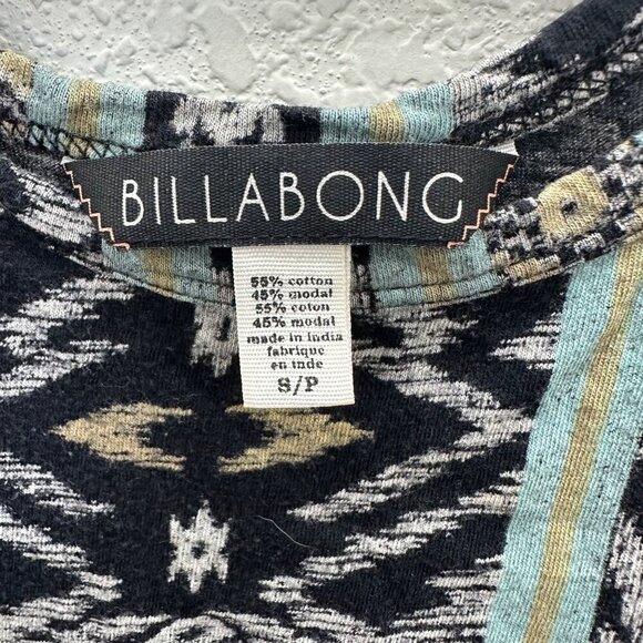 Billabong Case Closed Aztec Southwestern Tank Top Shirt J9017CAS Womens sz Small - Picture 2 of 4